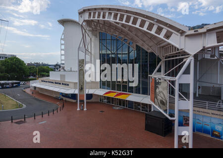 Front Entrance To The Australian National Maritime Museum At Darling Harbour Sydney Australia Stock Photo