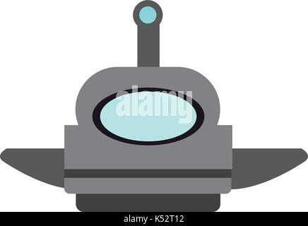 smart robot future technologies theme on white background Stock Vector