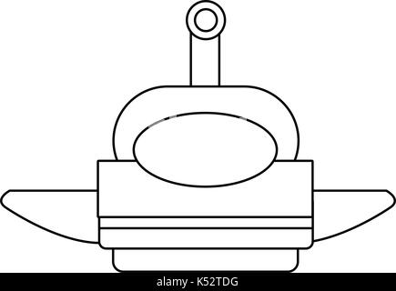 smart robot future technologies theme on white background Stock Vector