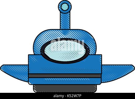 smart robot future technologies theme on white background Stock Vector