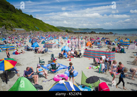 The beach at Looe, Cornwall, UK Stock Photo