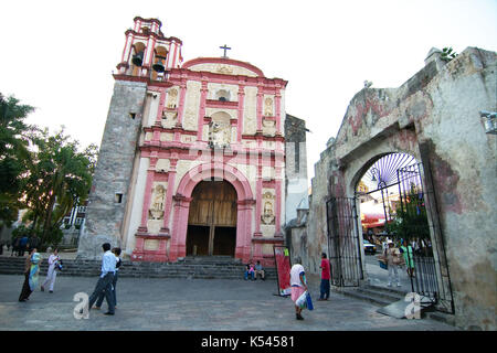 CUERNAVACA, MORELOS, MEXICO - 2010: A chapel next to the Cathedral La Asuncion. Stock Photo