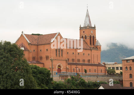 Cathedral of the Immaculate Heart of Mary, Ambositra, Madagascar Stock Photo