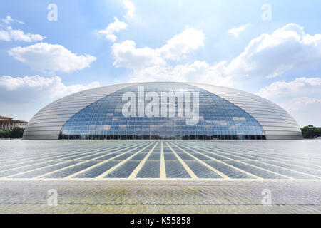 Beijing,China - Aug 2,2016:China National Grand Theatre in Beijing,China. Stock Photo