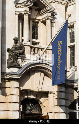 Sotherby's auction house, St.George Street, Mayfair, London, England, U.K. Stock Photo