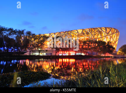 National Stadium,Nest,Beijing,China Stock Photo