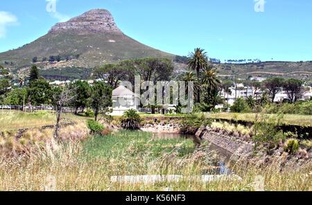 No.1 Reservoir in De Waal Park, Cape Town Stock Photo