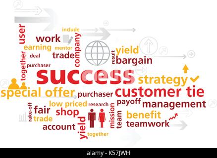 The Word Success Stock Vector