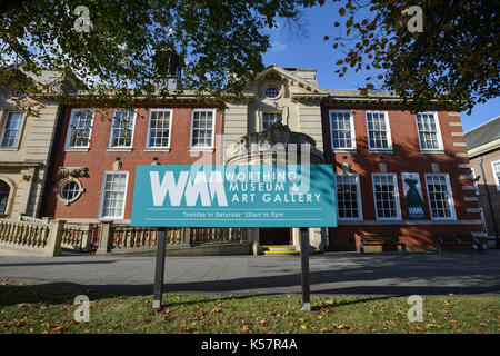 Worthing Museum And Art Gallery in Worthing, West Sussex, England, UK. Stock Photo