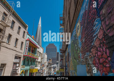 in the streets of Chinatown, San Francisco, CA Stock Photo