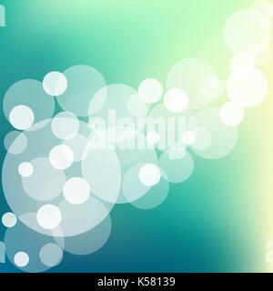 Abstract blue hexagon bokeh background. Vector illustration Stock Vector