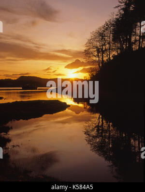 Sunset Over Loch Etive, Argyll Stock Photo