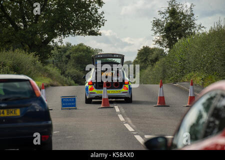 alamy m6 major dangerous spill 08th lorry chemical sep