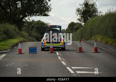 m6 alamy major accident keele traffic road spill 08th lorry dangerous chemical sep