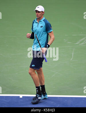 FLUSHING NY- SEPTEMBER 08: ***NO NY DAILIES*** Kevin Anderson Vs Pablo Carreno Busta during the mens semi finals on Arthur Ashe Stadium during the US Open at the USTA Billie Jean King National Tennis Center on September 8, 2017 in Flushing Queens. Credit: mpi04/MediaPunch Stock Photo