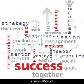 Success Concept Design Stock Vector