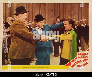 NOTHING BUT TROUBLE 1944 MGM film with Laurel and Hardy Stock Photo