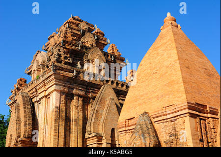 Towers were built by the Cham civilization. Thap ba Ponagar. Nha Trang, Vietnam. Stock Photo