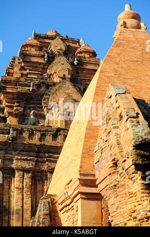 Towers were built by the Cham civilization. Thap ba Ponagar. Nha Trang, Vietnam. Stock Photo