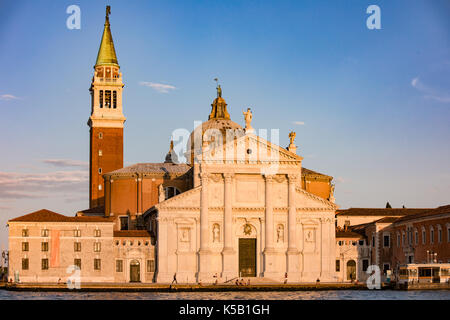 Venice, Wenedig, Wenecja - an old medieval city on water, between canals. View from a sail boat or from the bridges. Stock Photo