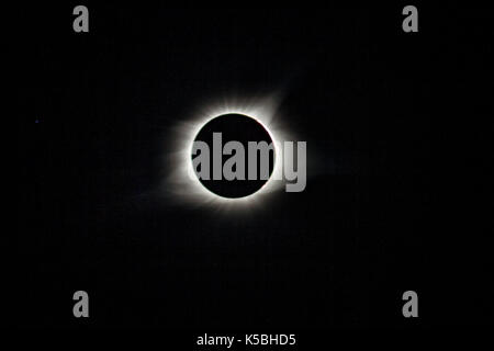 The Total Solar Eclipse on August 21, 2017 Stock Photo