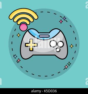 digital mobile app to multimedia information Stock Vector