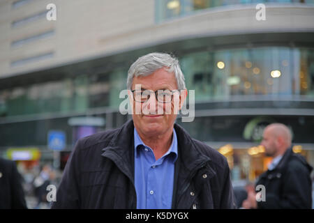 Frankfurt, Germany. 08th Sep, 2017. Bernd Riexinger smiling. Credit: Alexander Pohl/Pacific Press/Alamy Live News Stock Photo