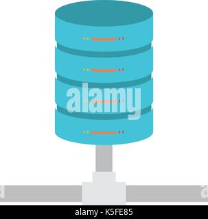 network server storage icon colorful Stock Vector