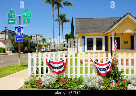 SAN DIEGO, USA - Augest 2,2013:American residents house in Coronado,San Diego,USA. Stock Photo
