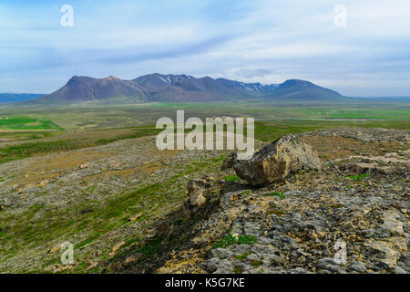 Landscape view in the Vatnsnes peninsula, northwest Iceland Stock Photo