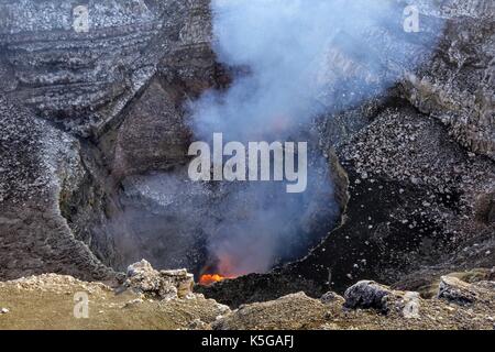 Masaya volcano active lava lake Nicaragua Stock Photo