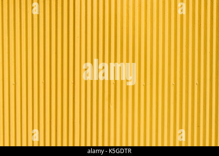 Yellow corrugated metal sheet background and texture surface Stock Photo