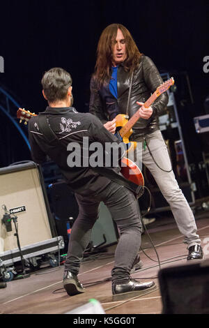 Fontaneto d'Agogna, Italy. 08th Sep, 2017. The Italian rock band AFTERHOURS performs live on stage at Phenomenon during '#30 Tour' Credit: Rodolfo Sassano/Alamy Live News Stock Photo