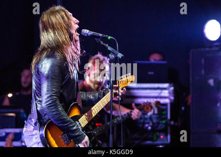 Fontaneto d'Agogna, Italy. 08th Sep, 2017. The Italian rock band AFTERHOURS performs live on stage at Phenomenon during '#30 Tour' Credit: Rodolfo Sassano/Alamy Live News Stock Photo