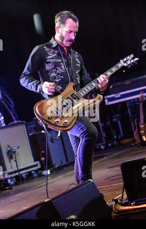 Fontaneto d'Agogna, Italy. 08th Sep, 2017. The Italian rock band AFTERHOURS performs live on stage at Phenomenon during '#30 Tour' Credit: Rodolfo Sassano/Alamy Live News Stock Photo