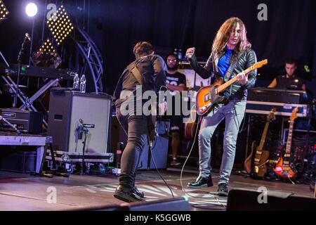 Fontaneto d'Agogna, Italy. 08th Sep, 2017. The Italian rock band AFTERHOURS performs live on stage at Phenomenon during '#30 Tour' Credit: Rodolfo Sassano/Alamy Live News Stock Photo