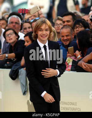 Venice, Italy. 9th September, 2017. Charlie Plummer attends at the Award Ceremony during the 74th Venice International Film Festival at Lido of Venice on 9th September, 2017. Credit: Andrea Spinelli/Alamy Live News