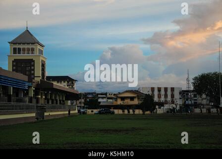 kuching sunset, borneo, malaysia Stock Photo