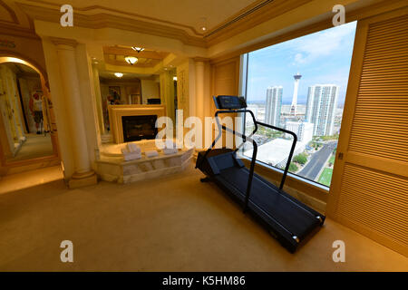 The Suite at the Hilton Hotel that Elvis Presley used in the early 1970's. Stock Photo