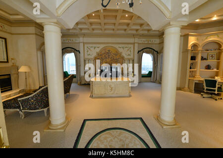 The Suite at the Hilton Hotel that Elvis Presley used in the early 1970's. Stock Photo