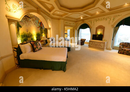 The Suite at the Hilton Hotel that Elvis Presley used in the early 1970's. Stock Photo