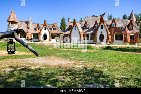 The Clay Castle in the Valley of the Fairies, Transylvania, Romania. Picture taken on 10 August 2017. Stock Photo