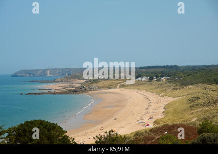 Beach in the near of Cap Frehel, Brittany, France Stock Photo