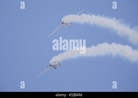 Twister Aerobatics Team flying in formation at the 2017 Bournemouth Air Festival Stock Photo