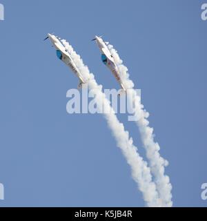 Twister Aerobatics Team flying in formation at the 2017 Bournemouth Air Festival Stock Photo