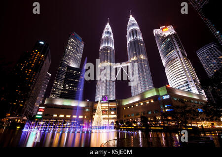 KLCC Christmas Night View