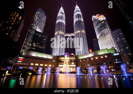 KLCC Christmas Night View