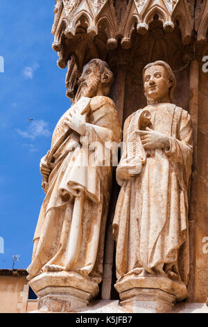 Cloiser of Tarragona cathedral Stock Photo