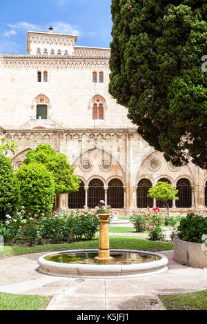 Cloiser of Tarragona cathedral Stock Photo