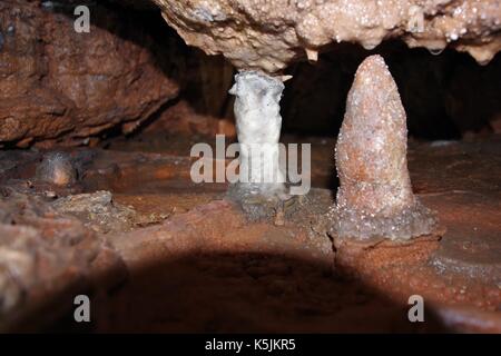 Brixham Cavern, Windmill Hill Bone Cave. An Ancient Monument, Discovered in 1858. Key Bone Evidence of the Antiquity of Man. South Devon, UK. 2017. Stock Photo